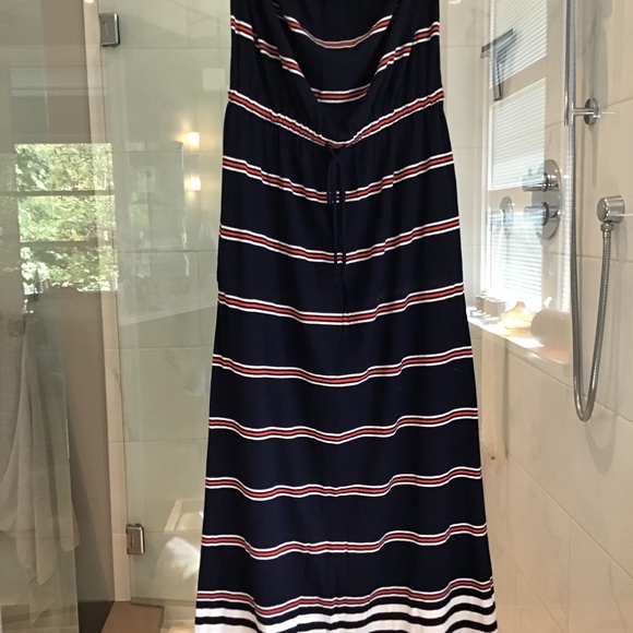 FREE ADD-ON J Crew Aimee Strapless Maxi Dress, Sz M - Picture 2 of 5
